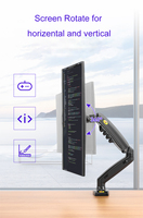 Nowa sprężyna gazowa F80 17-30 calowy ekran LED Monitor LCD uchwyt do montażu ramienia ergonomiczny amortyzator gazowy Flexi mocowanie obciążenia 2 ~ 9kgs 6